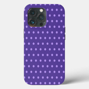 Funda Para iPhone 13 Pro Patrón de lunares morados