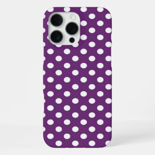 Funda Para iPhone 16 Pro Max Patrón de lunares morados lindos