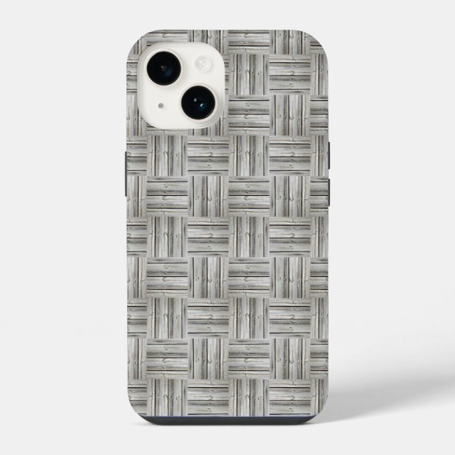 Funda Para iPhone Patrón de madera sin foco (Reverso )