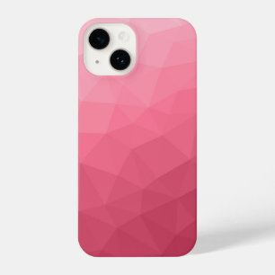 Funda Para iPhone 14 Patrón de malla geométrica gradiente de luz rosa R