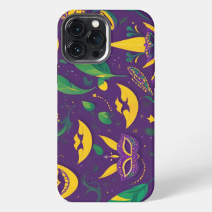 Funda Para iPhone 13 Pro Max Patrón de Mardi Gras Mascarada