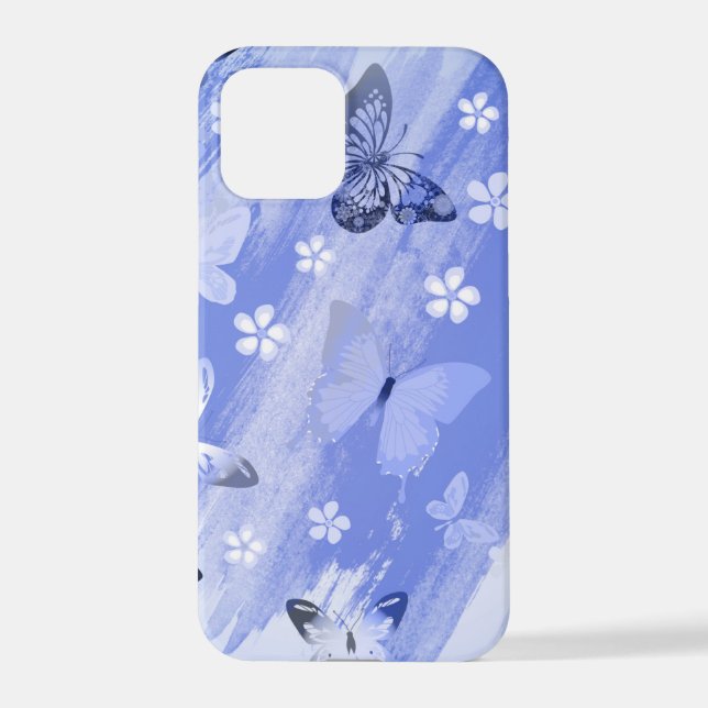 Funda Para iPhone Patrón de mariposa 13 (Reverso )