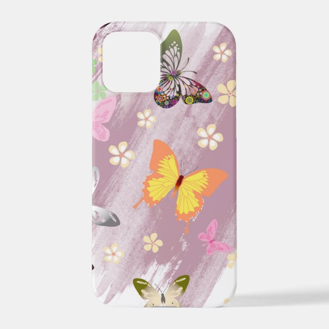 Funda Para iPhone Patrón de mariposa 7 (Reverso )
