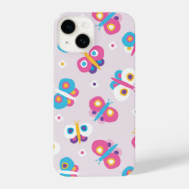 Funda Para iPhone 14 Patrón de mariposa de niños pequeños