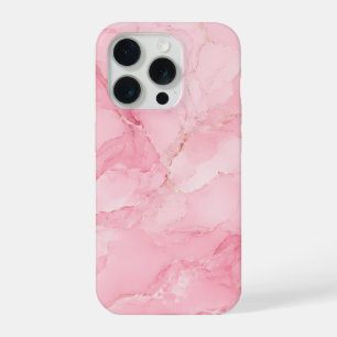Patrón de mármol con acuarela rosa