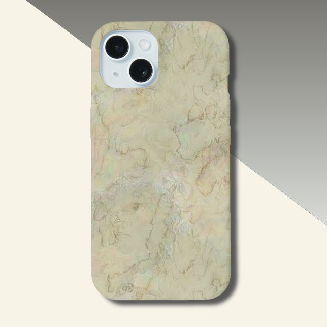 Funda Para iPhone Patrón de mármol de crema (Subido por el creador)