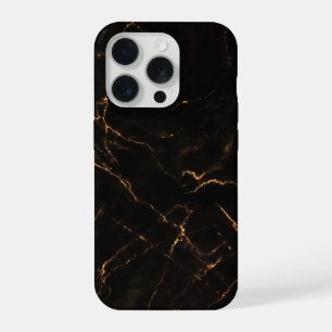 Patrón de mármol de piedra negra elegante
