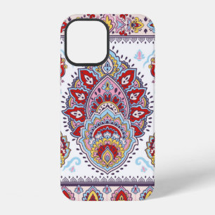 Funda Para iPhone 12 Patrón de medallón paisley floral indio. Mamáes ét