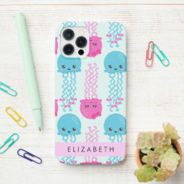 Funda Para iPhone 12 Pro Patrón de medusas, medusa cúrcuta, mar, nombre