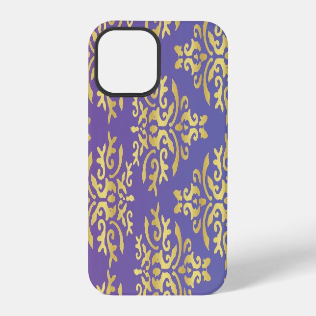 Funda Para iPhone Patrón de Mendela, morado (Reverso )