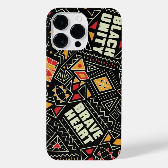 Funda Para iPhone Patrón de Mes de Historia Negra (Reverso)