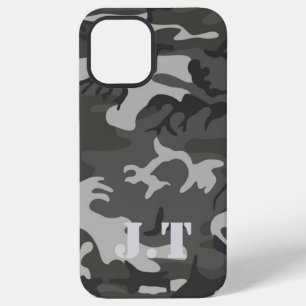 Funda Para iPhone 12 Pro Max Patrón de monograma de camuflaje urbano impresiona