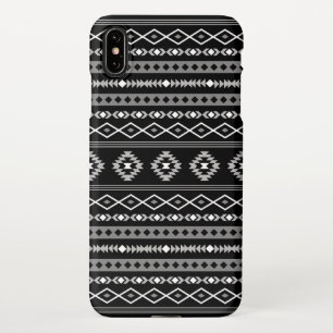 Funda Para iPhone XS Max Patrón de motivos mixtos azteca blanco gris negro