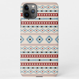 Funda Para iPhone 11Pro Max Patrón de motivos mixtos Azteca Blue Red Black Cre