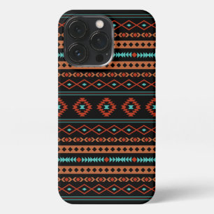 Funda Para iPhone 13 Pro Patrón de motivos mixtos Verde azulados de color n