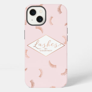 Patrón de Muchas Pestanas Rosa/Oro Rosa Personaliz