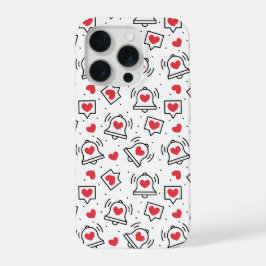 Patrón de Notificación de Corazón Minimalista en B