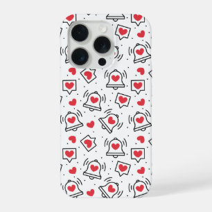 Patrón de Notificación de Corazón Minimalista en B