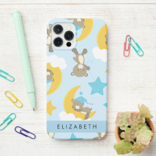Funda Para iPhone 12 Pro Patrón De Osos, Osos De Teddy, Estrellas, Tu Nombr
