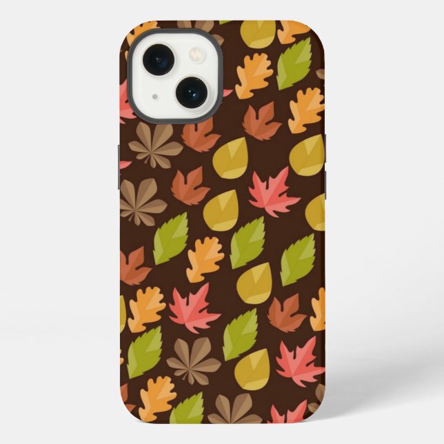 Funda Para iPhone Patrón de otoño (Reverso )