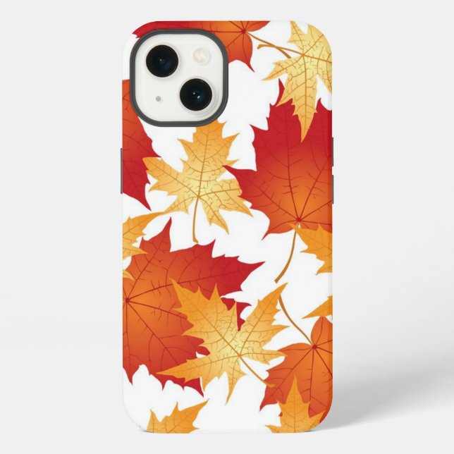 Funda Para iPhone Patrón de otoño (Reverso )