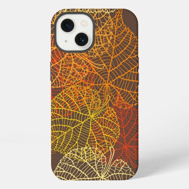Funda Para iPhone Patrón de otoño (Reverso )