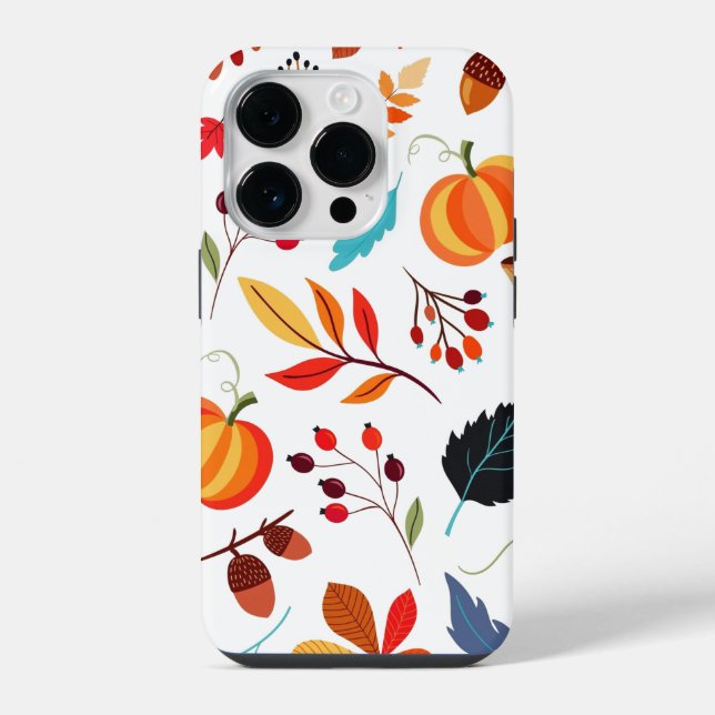 Funda Para iPhone Patrón de Otoño (Reverso )