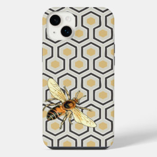 Funda Para iPhone 14 Plus Patrón de panal de abeja retro