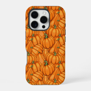 Funda Para iPhone 16 Pro Patrón de parche de calabaza vibrante