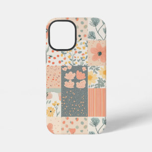 Funda Para iPhone 12 Mini Patrón de parchwork floral vintage - Pastel (11)