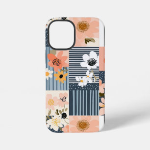 Funda Para iPhone 12 Mini Patrón de parchwork floral vintage - Pastel (2)