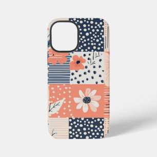 Funda Para iPhone 12 Mini Patrón de parchwork floral vintage - Pastel (7)