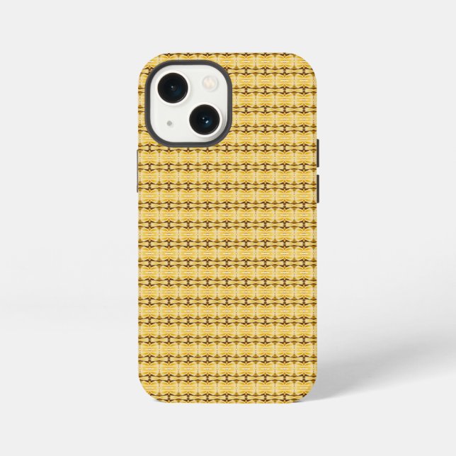 Funda Para iPhone Patrón de pasta amarilla (Reverso )