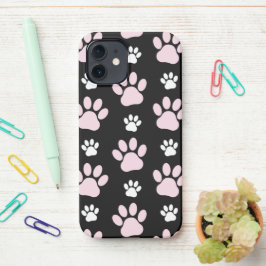 Funda Para iPhone 12 Patrón De Pasta, Pasta Rosa, Pasta De Perro, Patas
