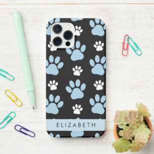 Funda Para iPhone 12 Pro Patrón De Patas, Patas Azules, Patas De Perro, Tu 