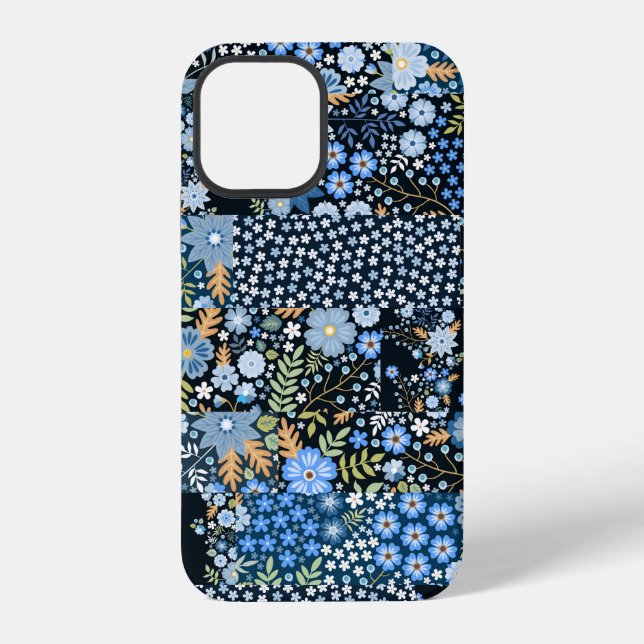 Funda Para iPhone Patrón de patchwork sin costuras de diferentes tel (Reverso )
