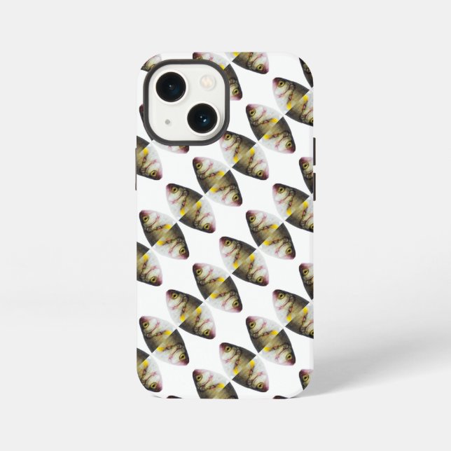 Funda Para iPhone Patrón de peces abstracto (Reverso )