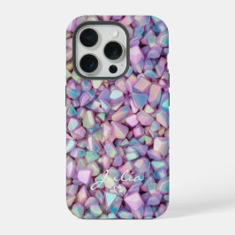 Patrón de piedras holográficas personalizado