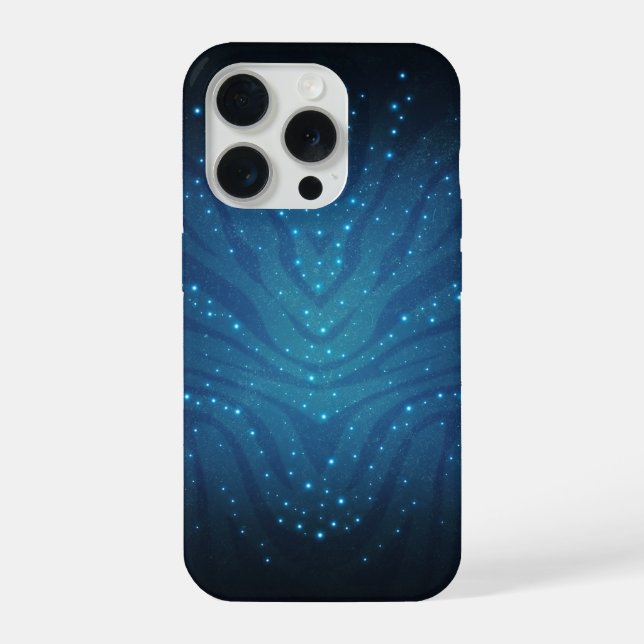 Funda Para iPhone Patrón de piel alienígena azul bioluminiscente - A (Reverso )