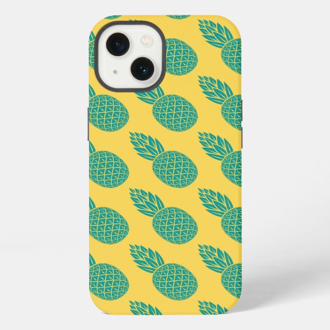 Funda Para iPhone Patrón de Piña (Reverso )