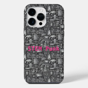 Funda Para iPhone 14 Pro Max Patrón de placa de circuito electrónico de PCB Cyb
