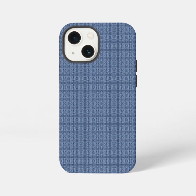 Funda Para iPhone Patrón de punto azul (Reverso )