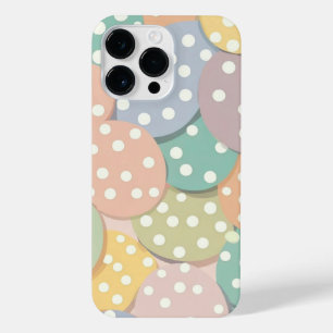 Funda Para iPhone 14 Pro Max Patrón de puntos de polka sin soldadura en colores