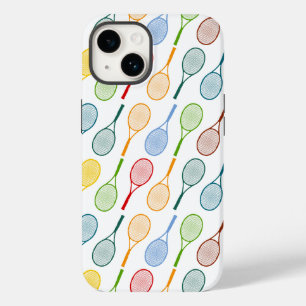Funda Para iPhone 14 Patrón de raquetas de tenis coloridas