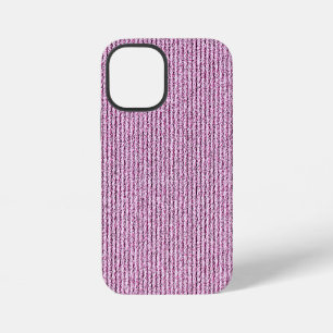 Funda Para iPhone 12 Mini Patrón de raya de pana rosa casual
