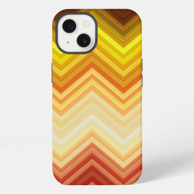 Funda Para iPhone Patrón de rayas Chevron (Reverso )