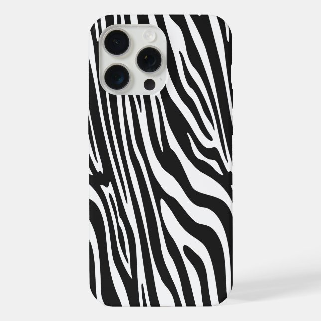 FUNDA PARA iPhone PATRÓN DE RAYAS DE CEBRA (Reverso )