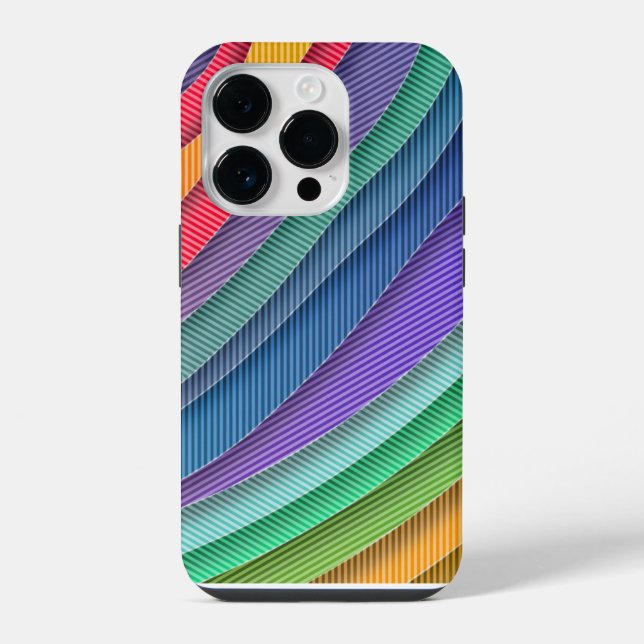 Funda Para iPhone Patrón de rebanada de arcoíris Boho (Reverso )