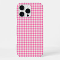 Patrón de rebanado de Gingham rosa de color
