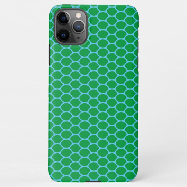 Funda Para iPhone Patrón de reflexión acuática azul verde verano div (Reverso)
